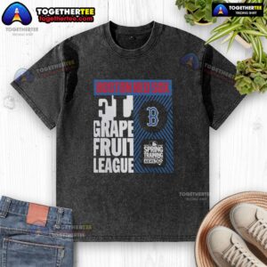 Good Boston Red Sox Grapefruit League Spring Training 2026 washed t-shirt featuring a stylish design for fans.