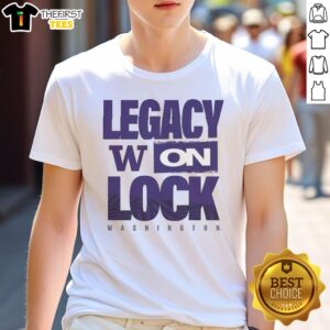 Premium Washington Huskies NCAA 2026 Legacy On Lock On T-Shirt featuring team colors and logo for fans and supporters.