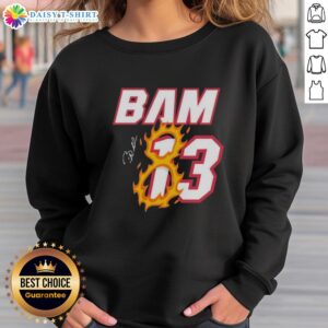 Top Bam 83 Miami Basketball Sweatshirt in vibrant colors, perfect for fans showing team spirit and style.