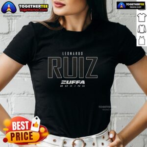 Original Leonardo Ruiz Zuffa Boxing Elite Ladies Tee in stylish design, perfect for boxing enthusiasts and casual wear.