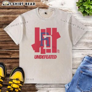 Top Dominican Republic Baseball Undefeated washed t-shirt featuring a stylish design for baseball fans.