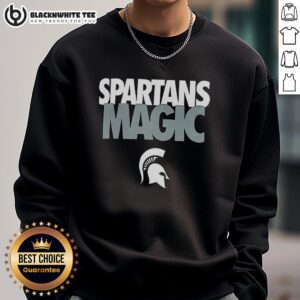 Michigan State Spartans sweatshirt featuring a stylish design, perfect for fans of the Nice Spartans Magic collection.