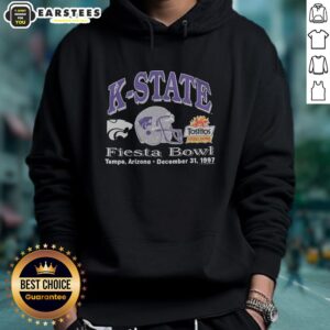 Alt Text: Awesome Kansas State Wildcats Murina 1997 Hoodie in purple with logo, perfect for fans and stylish casual wear.