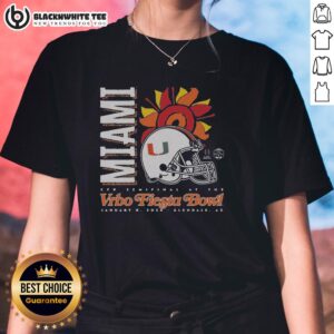 Alt Text: Good Miami 2026 Fiesta Bowl ladies tee featuring vibrant colors and stylish design, perfect for game day fashion.
