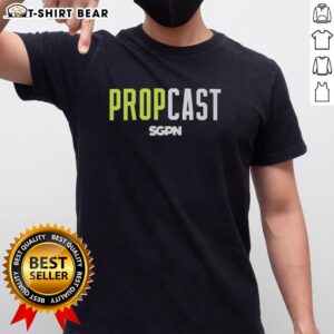 Nice Propcast Color Logo T-Shirt featuring a vibrant design of the Propcast logo on a stylish tee.