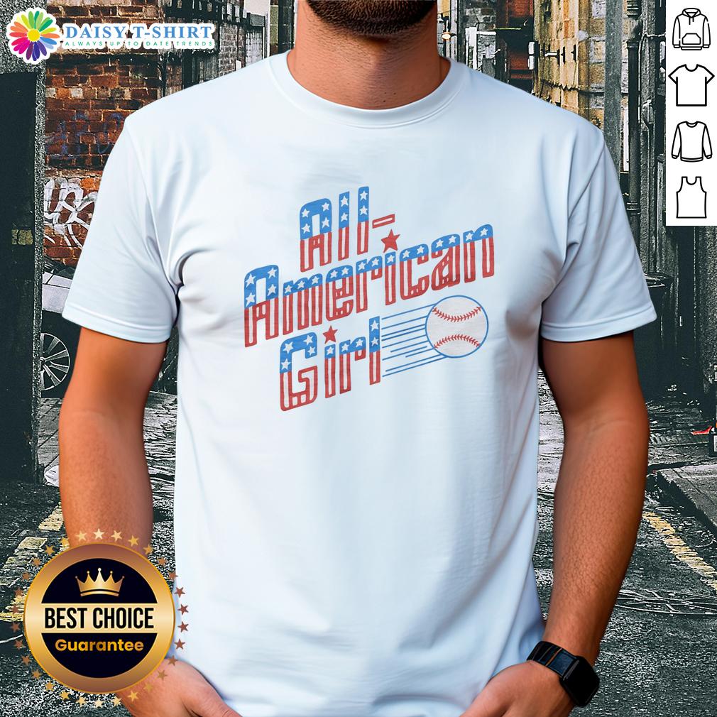 Awesome All American Girl T Shirt Awesome All American Girl T-Shirt featuring a vibrant design, perfect for patriotic celebrations and casual wear.