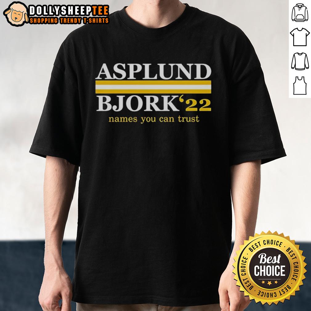Awesome Asplund Bjork 22 Names You Can Trust T Shirt Awesome Asplund Bjork 22 Names You Can Trust T-Shirt featuring a stylish design and vibrant colors for fans.