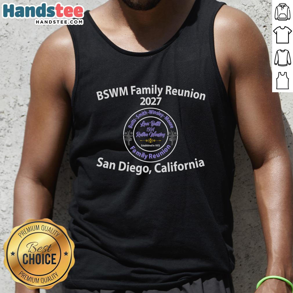 awesome-bswm-family-reunion-2027-san-diego-california-tank-top Awesome BSWM Family Reunion 2027 San Diego California T-Shirt - Image 4