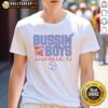 Awesome Bussin' With The Boys Nashville TN T-Shirt featuring three blue stars, perfect for casual outings.