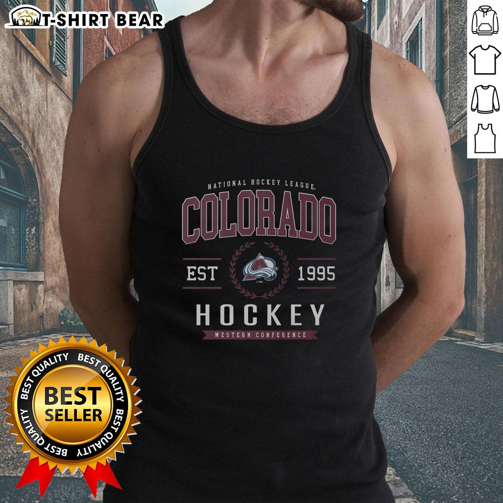 Awesome Colorado Avalanche Hockey Legacy Crest Tank Top Awesome Colorado Avalanche Hockey Legacy Crest Tank Top featuring team colors and logo, perfect for fans and casual wear.