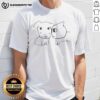 Awesome Cute Dog and Cat Best Friends T-Shirt featuring a playful design of a dog and cat together.