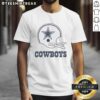 Awesome Dallas Cowboys football logo displayed on a big helmet t-shirt, perfect for fans and game day attire.