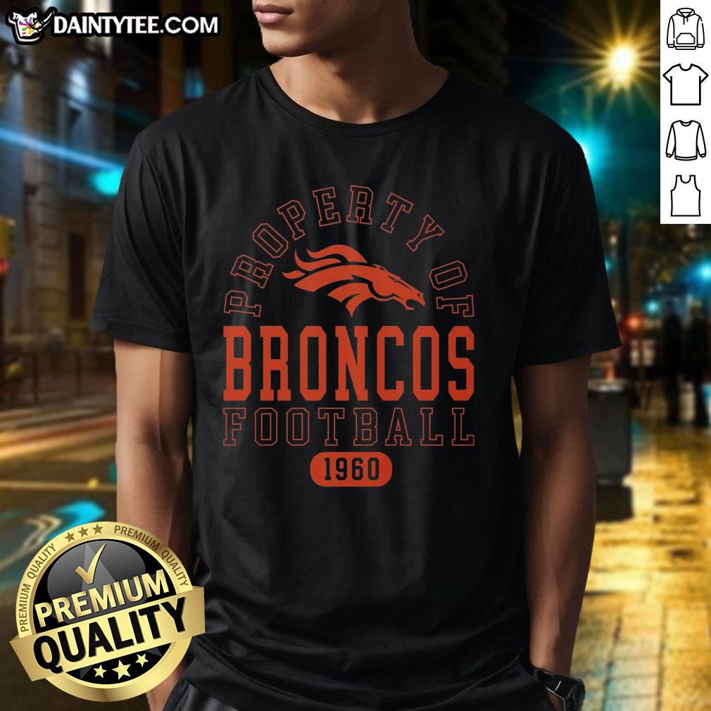 awesome-denver-broncos-football-property-1960-t-shirt Awesome Denver Broncos Football Property 1960 T-Shirt featuring vintage design and team colors for fans and collectors.