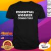 Awesome Essential Worker Coming Thru T-Shirt in vibrant colors, celebrating essential workers' dedication and service.