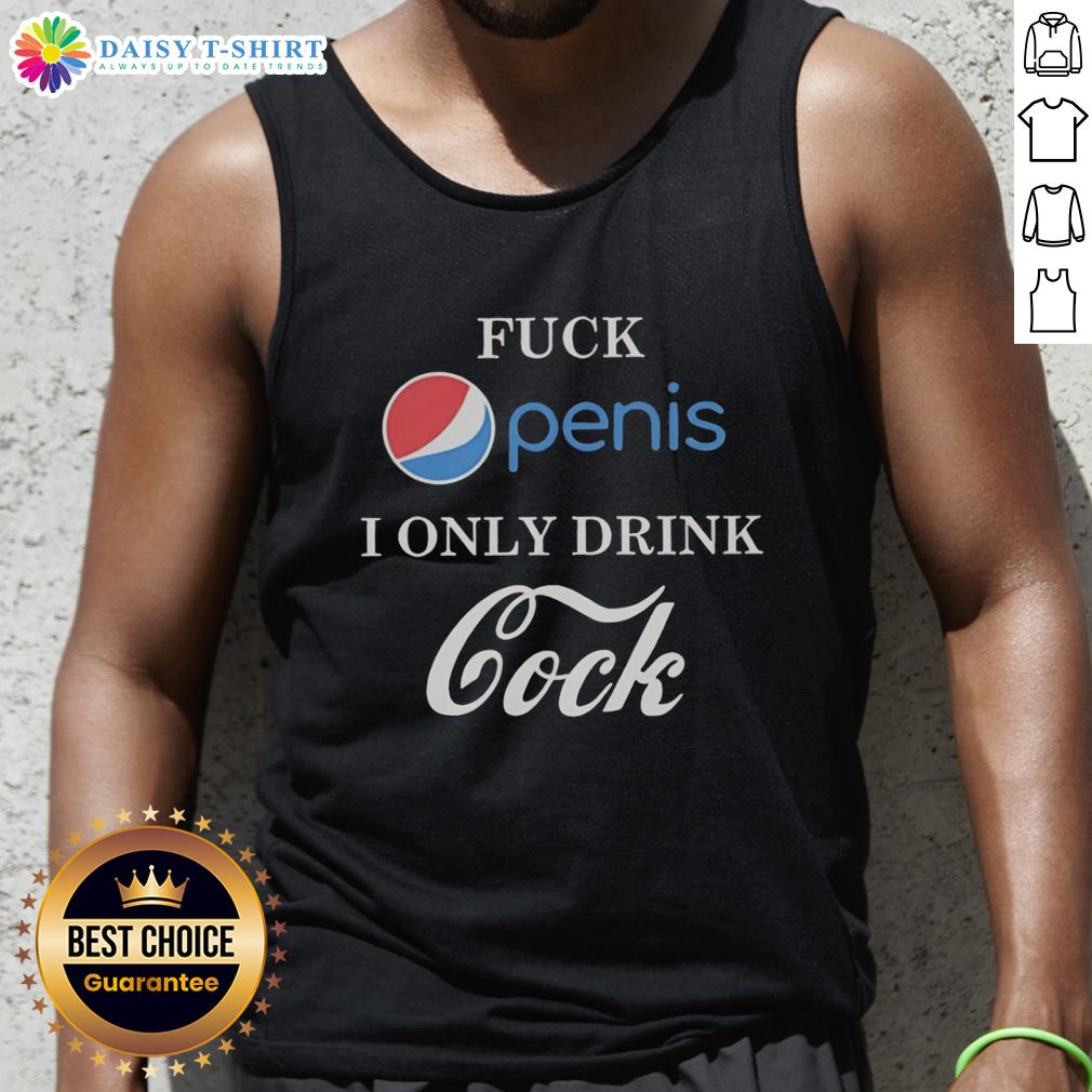 Awesome Fck Penis I Only Drink Cock Parody Tank Top Funny parody tank top featuring 'Awesome Fck Penis' and 'I Only Drink Cock' text for humorous apparel lovers.