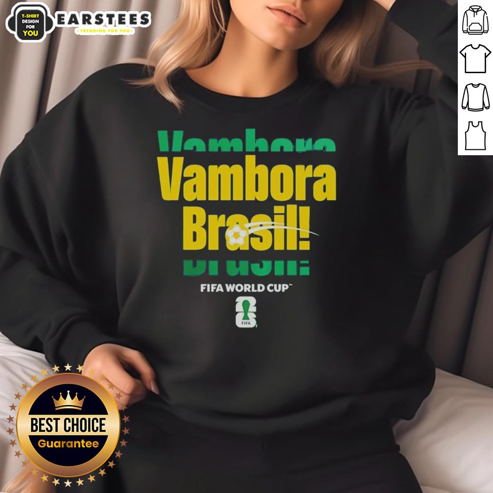 awesome-fifa-world-cup-vambora-brazil-2026-sweatshirt Awesome FIFA World Cup Vambora Brazil 2026 sweatshirt featuring vibrant colors and stylish design for soccer fans.
