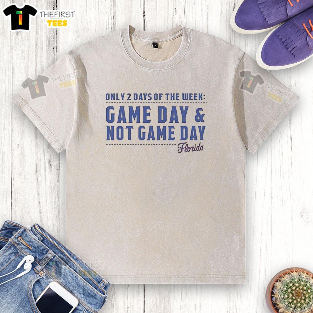 awesome-florida-only-2-days-of-the-week-game-day-and-not-game-day-washed-t-shirt Awesome Florida Game Day and Not Game Day washed t-shirt, perfect for fans, showcasing vibrant colors and stylish design.
