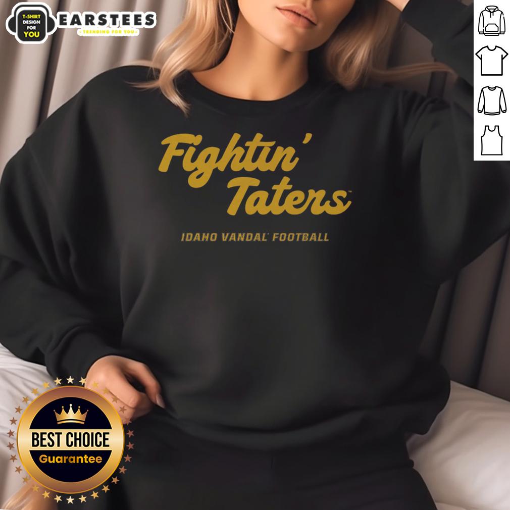 awesome-idaho-vandals-2025-fightin-taters-script-vintage-sweatshirt Awesome Idaho Vandals 2025 Fightin' Taters script vintage sweatshirt in navy blue with retro design for casual wear.
