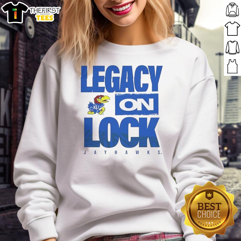 awesome-kansas-jayhawks-ncaa-2026-legacy-on-lock-on-sweatshirt Alt Text: Awesome Kansas Jayhawks NCAA 2026 Legacy On Lock On Sweatshirt featuring vibrant team colors and logo.