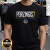 Awesome Kristaps Porzingis 7 Golden State Warriors Basketball Elite T-Shirt featuring vibrant team colors and logo.