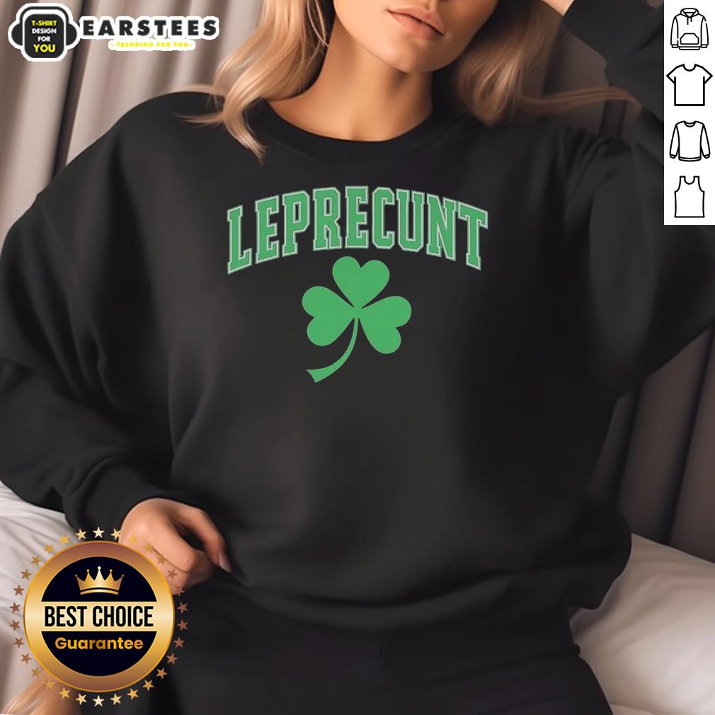 awesome-leprecunt-shamrock-st-patricks-day-2026-sweatshirt Awesome Leprecunt Shamrock St. Patrick's Day 2026 sweatshirt featuring a vibrant shamrock design and festive colors.
