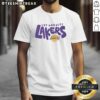 Alt Text: Awesome Los Angeles Lakers Bubble T-Shirt featuring team colors and logo, perfect for fans and casual wear.