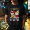 Alt Text: Awesome Louisville Cardinals Snoopy and Charlie Brown Forever A Fan T-shirt, showcasing team spirit win or lose.