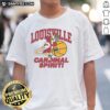Awesome Louisville Cardinals Spirit Vintage T-Shirt in red with classic logo, perfect for fans and casual wear.