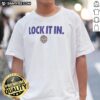 Awesome LSU Tigers 2026 Lock It In T-Shirt featuring bold team graphics and vibrant colors for passionate fans.