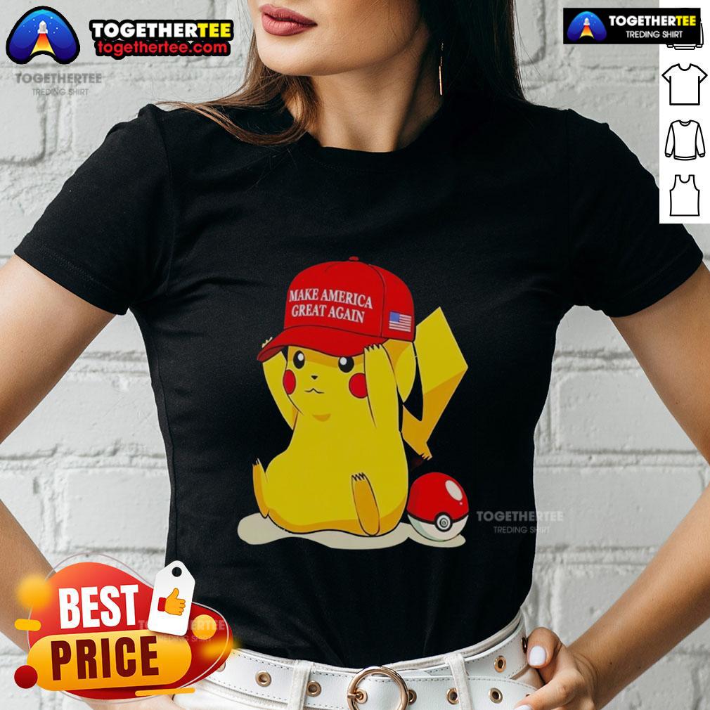 Awesome Maga Pikachu Ladies Tee Awesome Maga Pikachu Ladies Tee featuring a vibrant Pikachu graphic on a stylish women's shirt, perfect for fans.