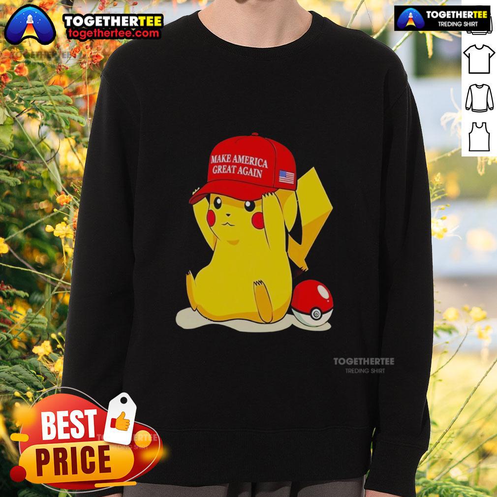 Awesome Maga Pikachu Sweatshirt Awesome Maga Pikachu sweatshirt featuring a vibrant Pikachu graphic, perfect for Pokmon fans and stylish casual wear.