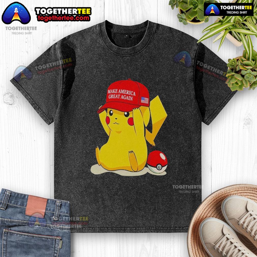 Awesome Maga Pikachu Washed T Shirt Awesome Maga Pikachu washed t-shirt featuring a vibrant Pikachu graphic, perfect for casual wear and Pokmon fans.