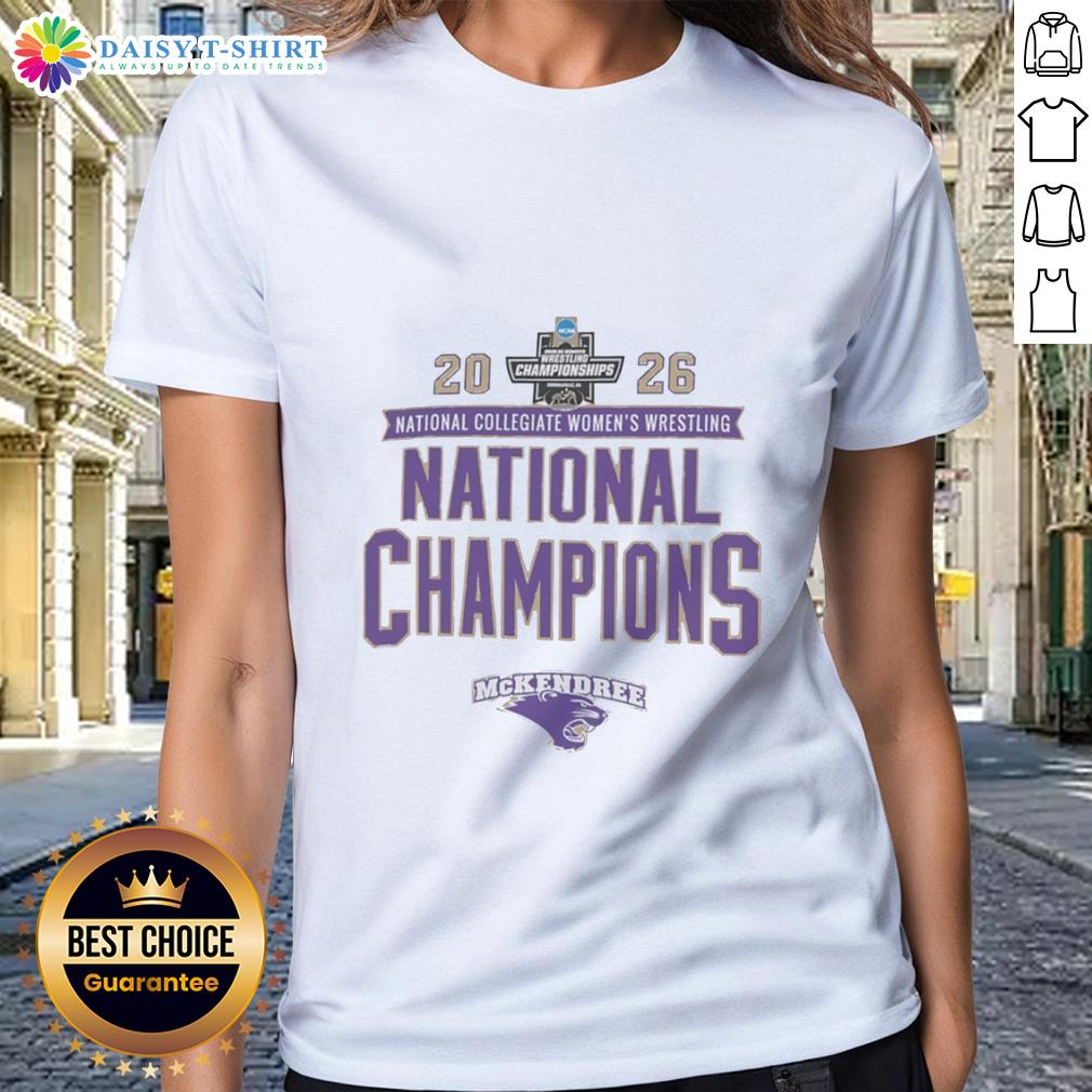 Awesome Mckendree Bearcats Ncaa Women's Wrestling National Champions 2026 Ladies-Tee