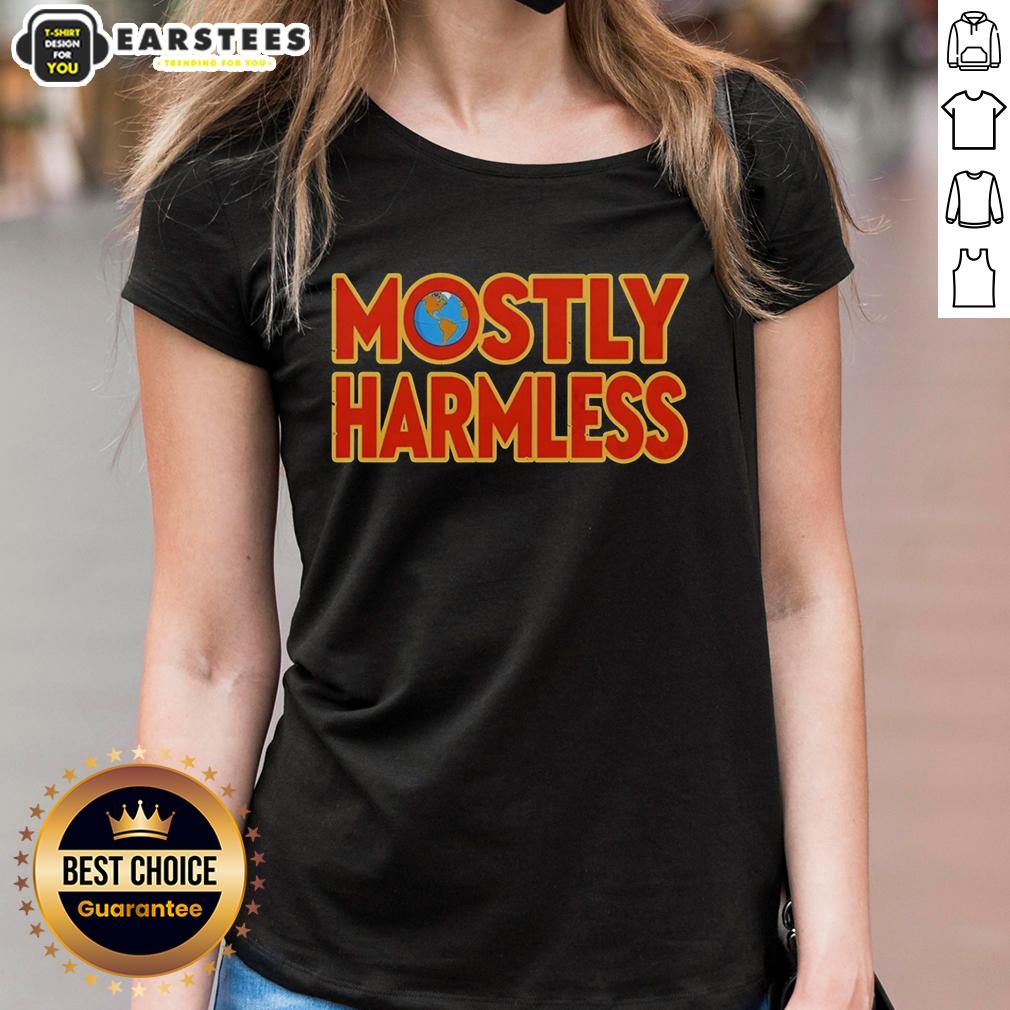 awesome-mostly-harmless-douglas-adams-hitchhikers-guide-to-the-galaxy-series-1992-ladies-tee Awesome Mostly Harmless Douglas Adams Hitchhiker's Guide to the Galaxy Series 1992 Ladies Tee showcasing a vibrant design.