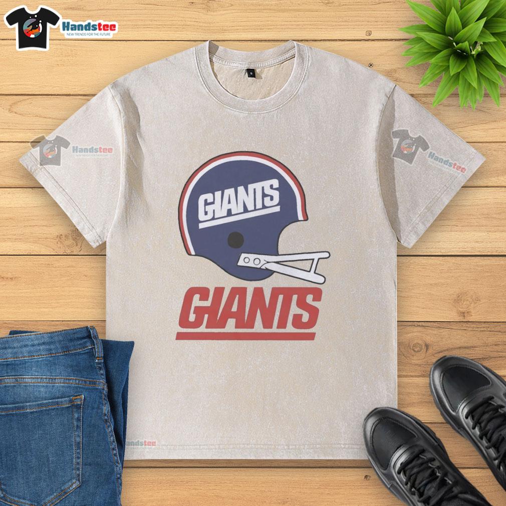 awesome-new-york-giants-football-logo-in-big-helmet-washed-t-shirt Alt Text: Awesome New York Giants football logo on a big helmet graphic displayed on a washed t-shirt design.