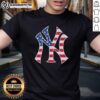 Alt Text: Awesome New York Yankees Military Appreciation T-Shirt in red, white, and blue, showcasing patriotic team spirit.