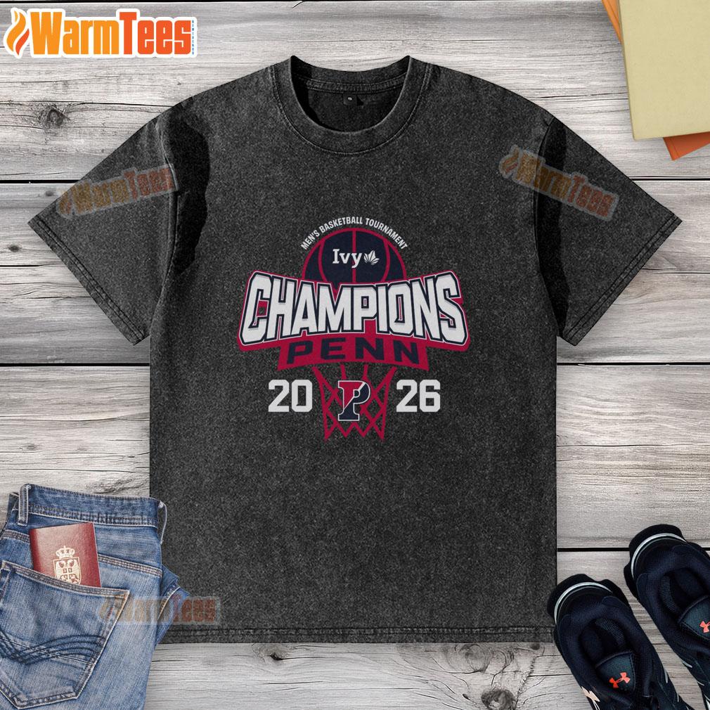 awesome-pennsylvania-quakers-blue-84-2026-ivy-league-mens-basketball-tournament-champions-washed-t-shirt Awesome Pennsylvania Quakers Blue 84 2026 Ivy League Men's Basketball Tournament Champions Washed T-Shirt design.