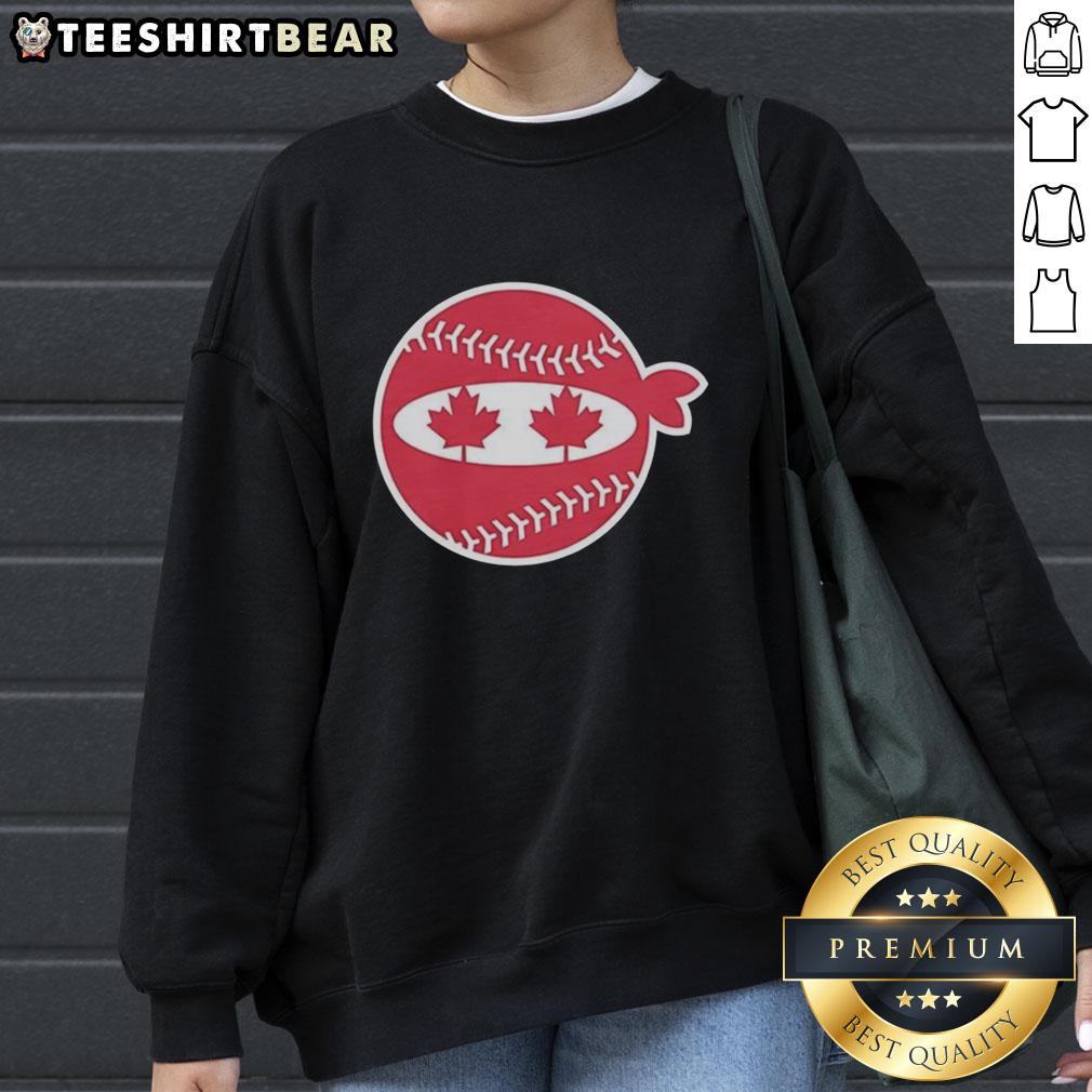 awesome-pitching-ninja-canada-baseball-sweatshirt Awesome Pitching Ninja Canada Baseball Sweatshirt featuring a stylish design for baseball enthusiasts and fans.