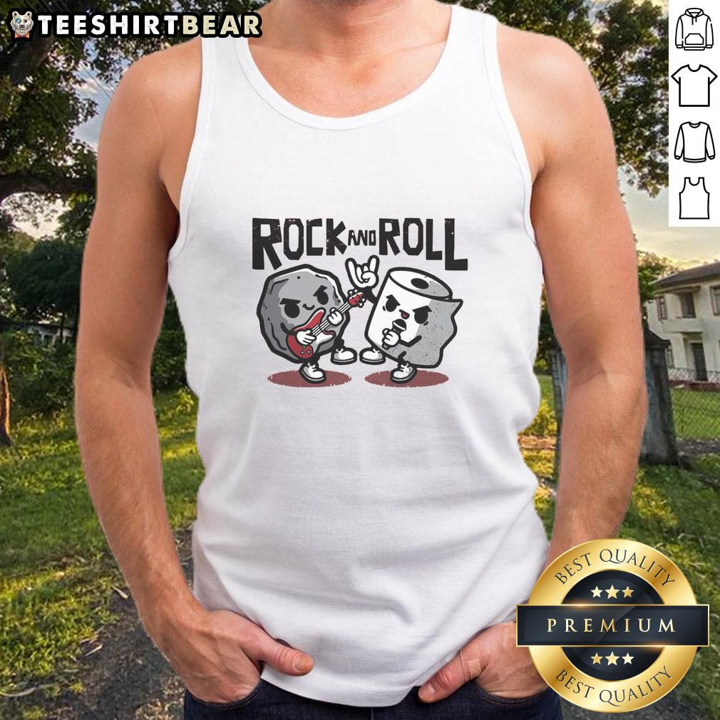 awesome-rock-and-toilet-roll-tank-top Awesome Rock And Toilet Roll T-Shirt - Image 4