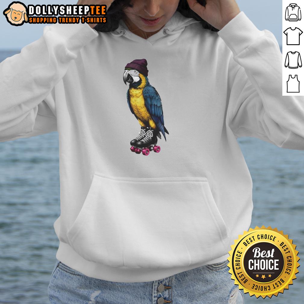 Awesome Roller Skating Parrot Graphic Hoodie Awesome roller skating parrot graphic hoodie featuring a colorful design perfect for animal lovers and skating fans.