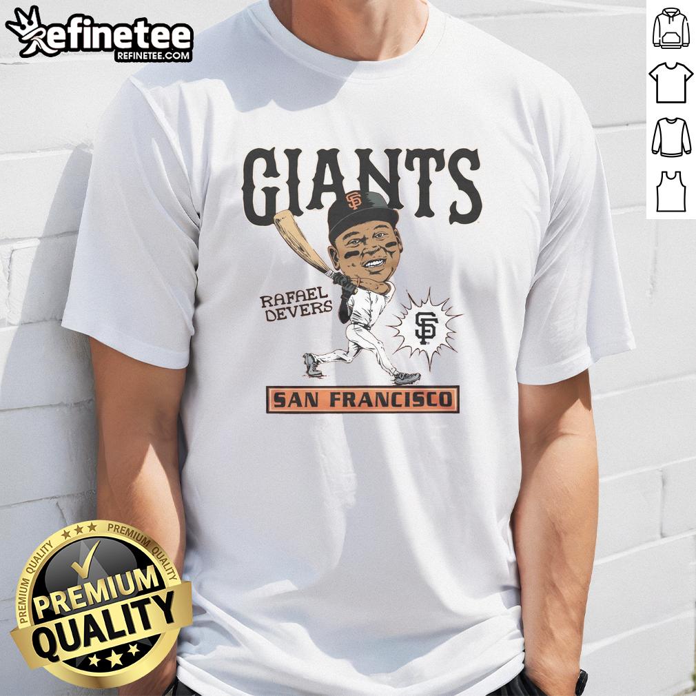 awesome-san-francisco-giants-rafael-devers-t-shirt-1 Awesome San Francisco Giants Rafael Devers T-Shirt featuring vibrant team colors and Devers' name on the back.
