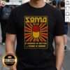 Vintage Soma Brave New World t-shirt featuring 'A Gramme Is Better Than A Damn' slogan in bold graphic design.