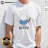 Awesome Spliffy Bunny Graphic T-Shirt featuring a cool rabbit design, perfect for casual and fun outfits.