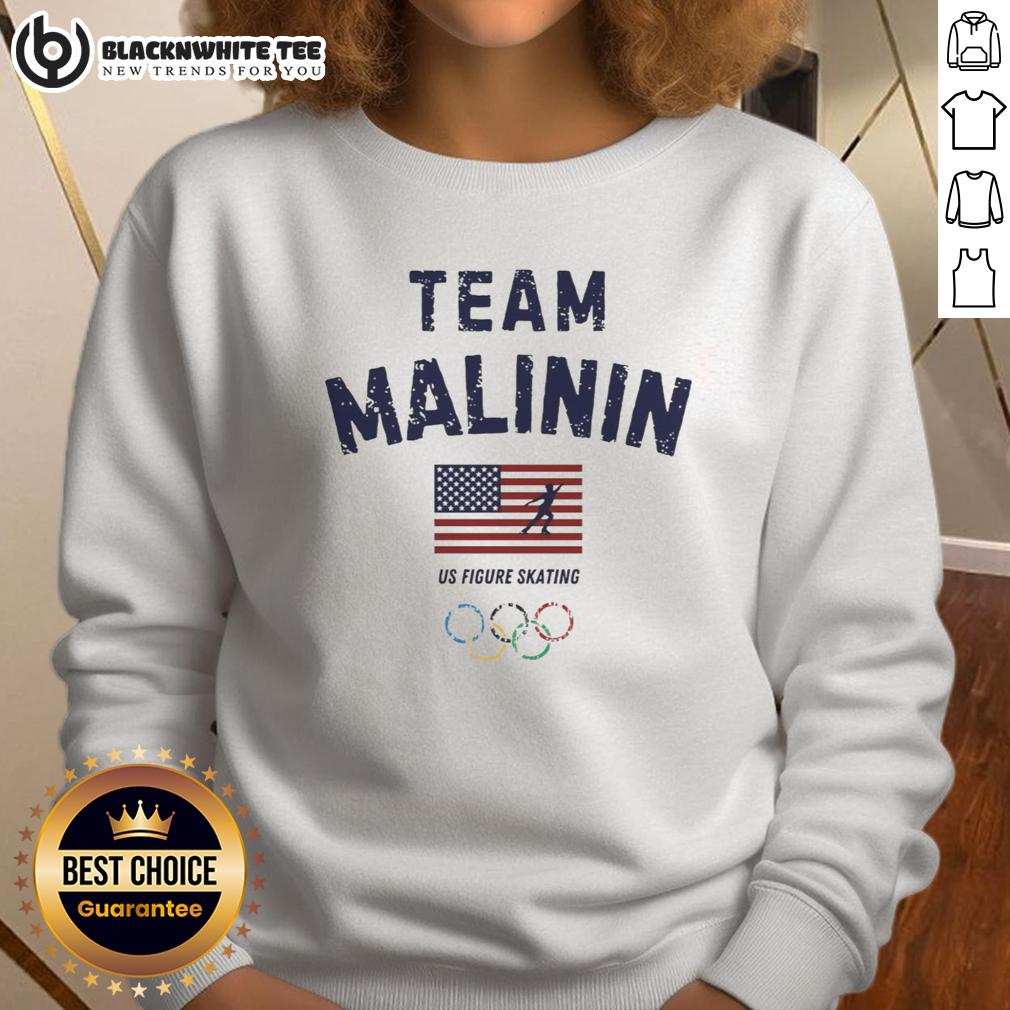 Awesome Team Ilia Malinin Us Figure Skating Sweatshirt Ilia Malinin wearing an Awesome Team Us Figure Skating sweatshirt, showcasing style and athleticism on ice.