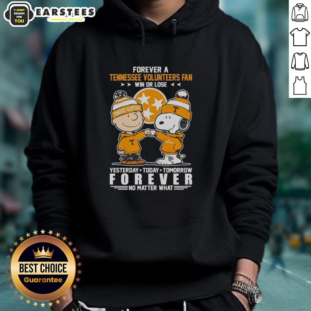 awesome-tennessee-volunteers-snoopy-and-charlie-brown-forever-a-fan-win-or-lose-hoodie Alt Text: Awesome Tennessee Volunteers hoodie featuring Snoopy and Charlie Brown, perfect for fans win or lose.