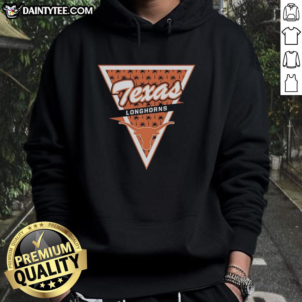 awesome-texas-longhorns-logo-palm-tree-pattern-inside-a-triangle-hoodie Awesome Texas Longhorns logo hoodie with palm tree pattern inside a triangle, perfect for fans of Texas sports.