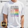 Awesome The Queer Agenda T-Shirt promoting decriminalization of drugs, sex work, and freedom for gender communities.