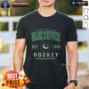 Awesome Vancouver Canucks Hockey Legacy Crest T-Shirt featuring bold team logo and vibrant colors, perfect for fans.
