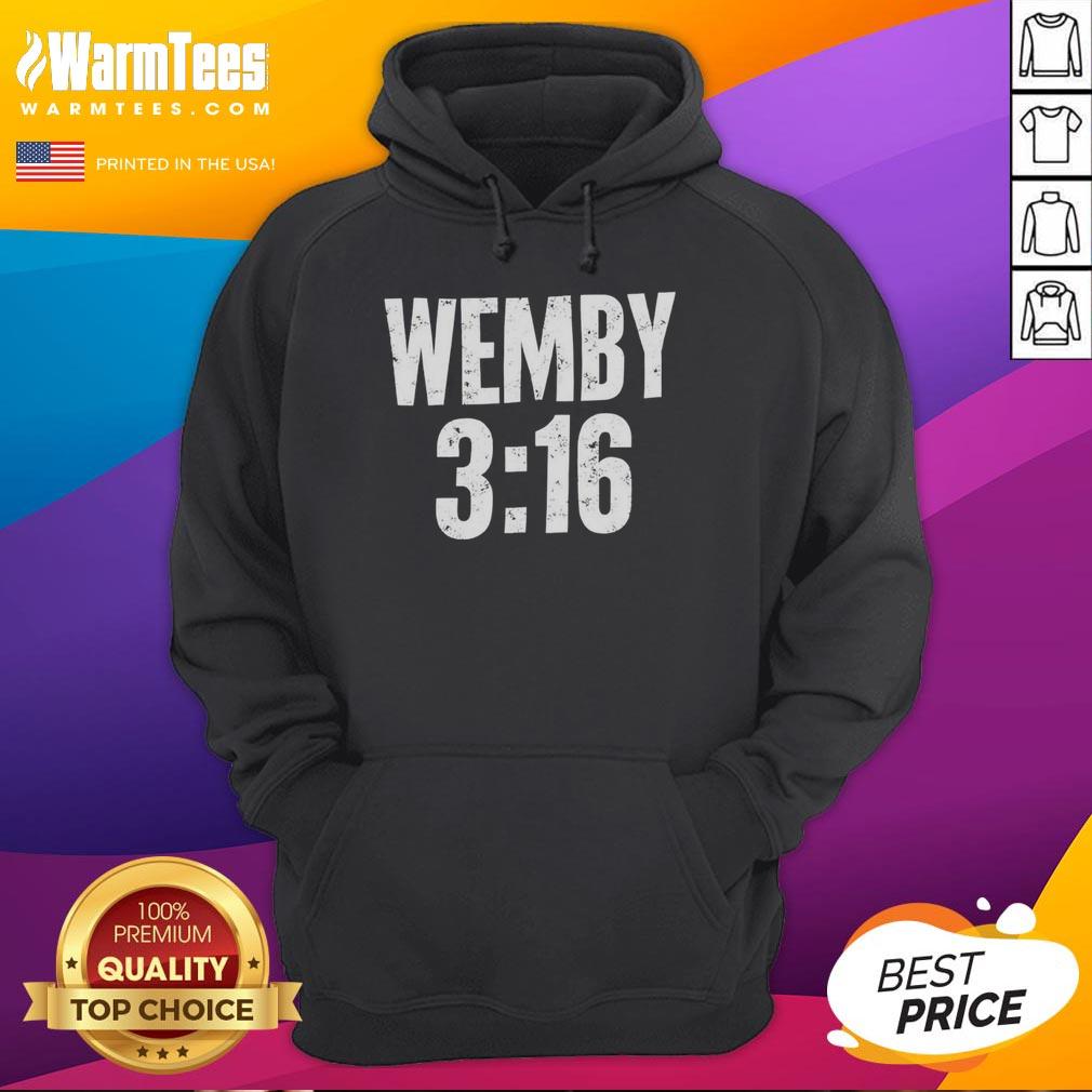 awesome-victor-wembanyama-wearing-wemby-3-16-hoodie Victor Wembanyama wearing a stylish 'Wemby 3:16' hoodie, showcasing his unique fashion sense and basketball talent.
