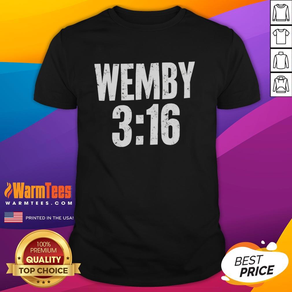 awesome-victor-wembanyama-wearing-wemby-3-16-t-shirt Alt Text: Victor Wembanyama in a stylish Wemby 3 16 T-shirt, showcasing his unique fashion and basketball prowess.